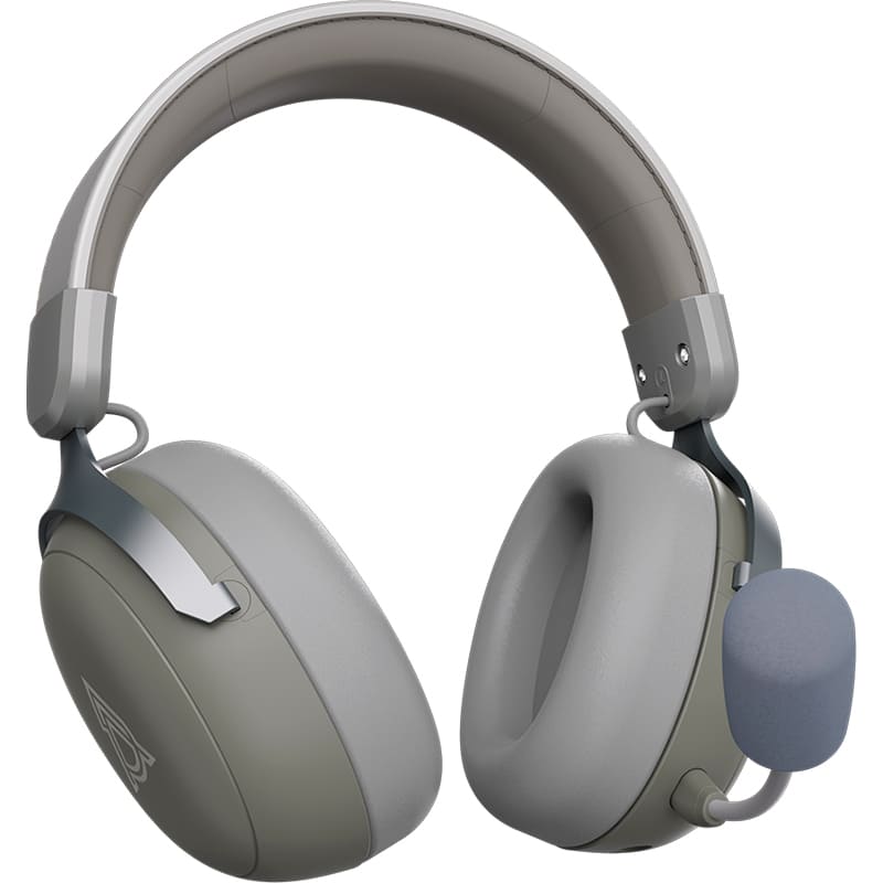 Гарнитура AJAZZ AHM08 MAX 3-Mode Grey (AHM08-MAX-GW) Конструкция полноразмерные (полный обхват уха)