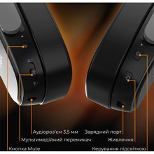 Гарнітура AJAZZ AHM09 MAX 3-Mode Black (AHM09-MAX-BGY)