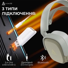 Гарнітура AJAZZ AHM09 MAX 3-Mode Grey (AHM09-MAX-GW)