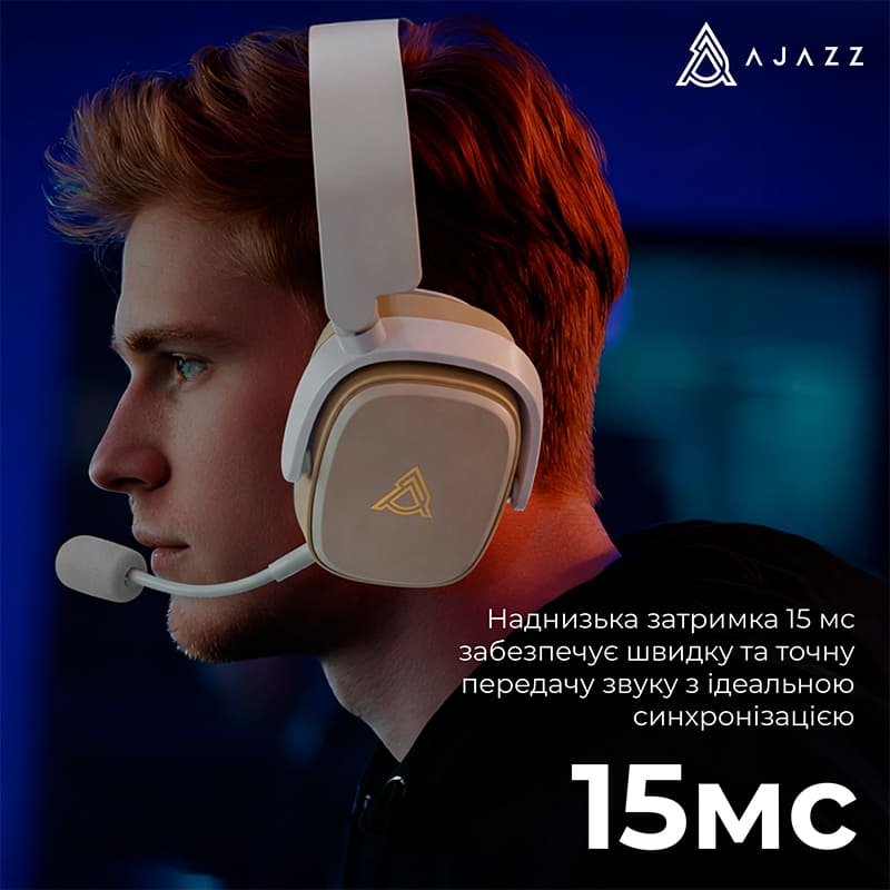 В Україні Гарнітура AJAZZ AHM09 MAX 3-Mode Grey (AHM09-MAX-GW)