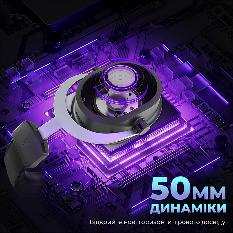 Гарнітура FIFINE H16 7.1 RGB Black Кріплення дуга (над головою)
