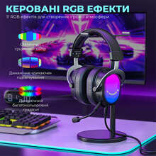 Гарнітура FIFINE H16 7.1 RGB Black