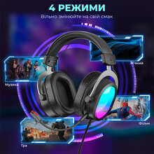 Гарнітура FIFINE H16 7.1 RGB Black