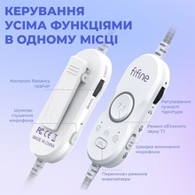 Гарнітура FIFINE H16W 7.1 RGB White