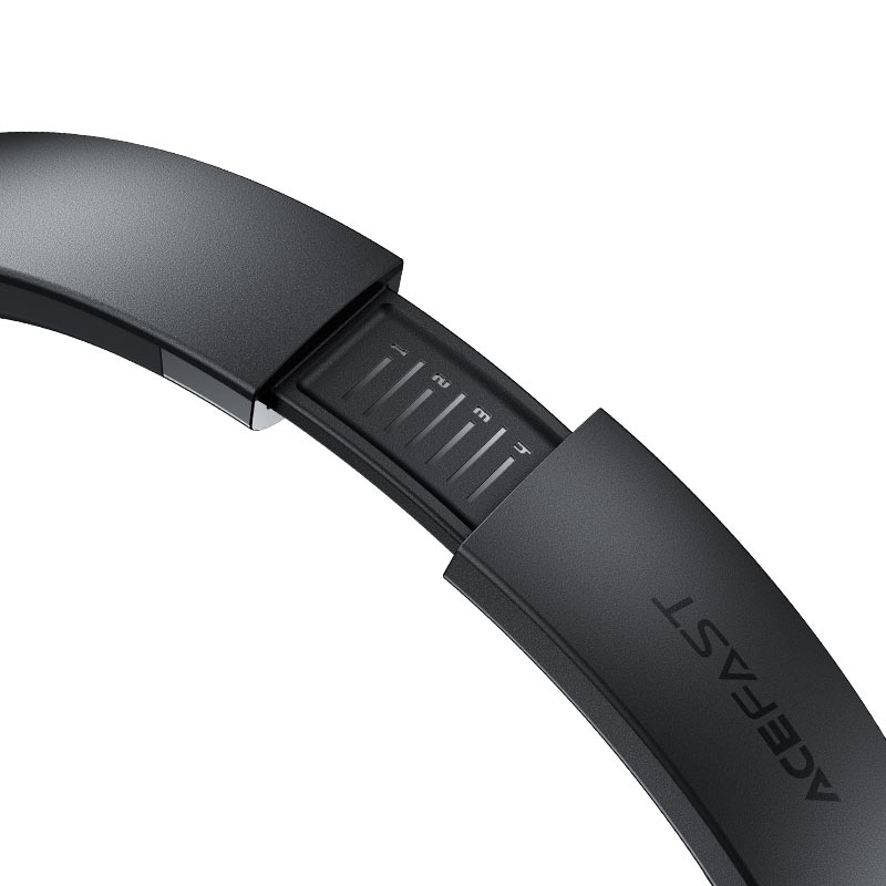 Гарнітура ACEFAST H10 Black (6974316284932) Конструкція повнорозмірні (повний обхват вуха)