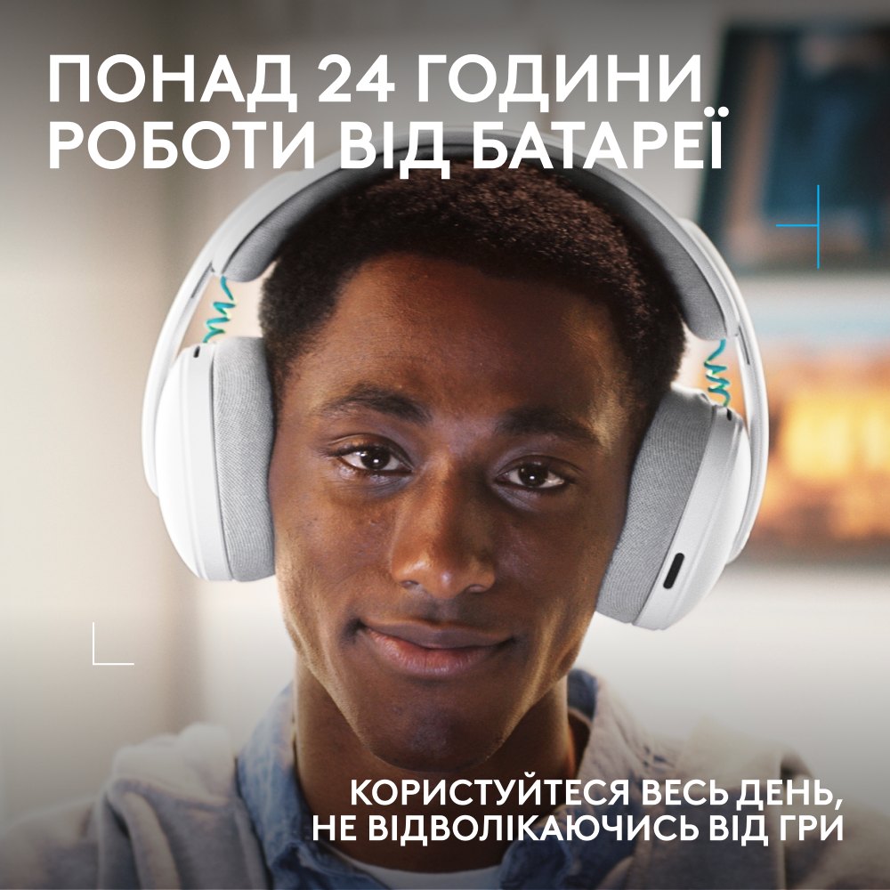 Фото Гарнітура LOGITECH G325 LIGHTSPEED Wireless Gaming Headset White (981-001531)