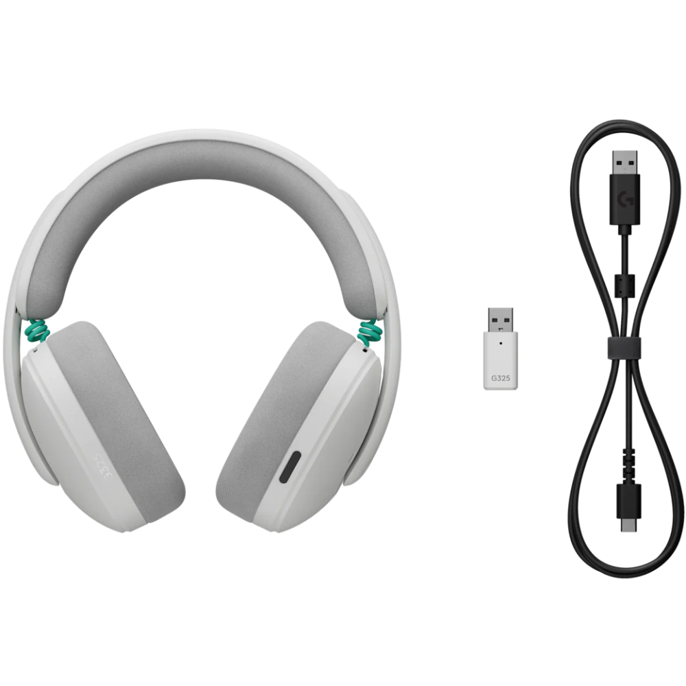 Гарнітура LOGITECH G325 LIGHTSPEED Wireless Gaming Headset White (981-001531) Кріплення дуга (над головою)