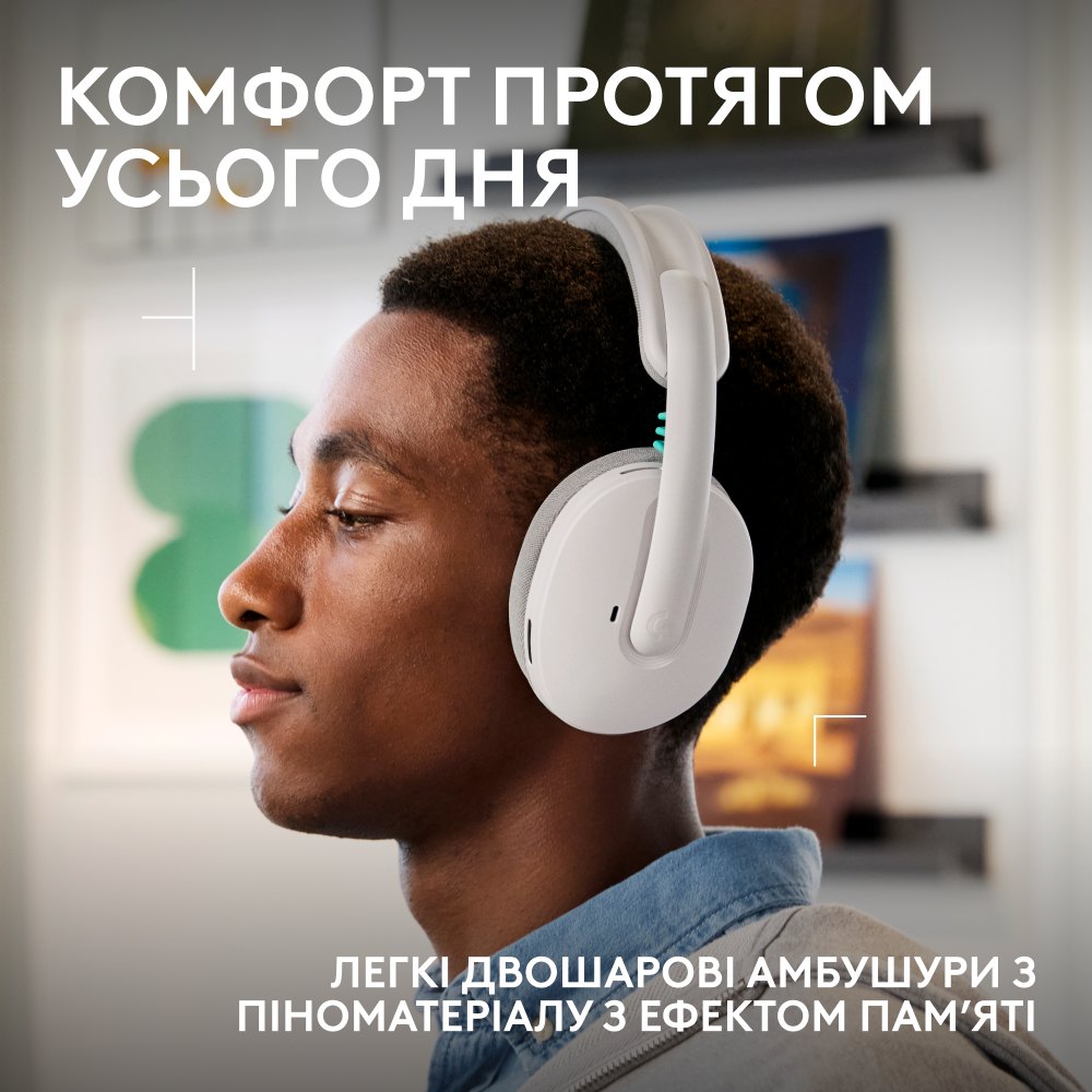Зображення Гарнітура LOGITECH G325 LIGHTSPEED Wireless Gaming Headset White (981-001531)