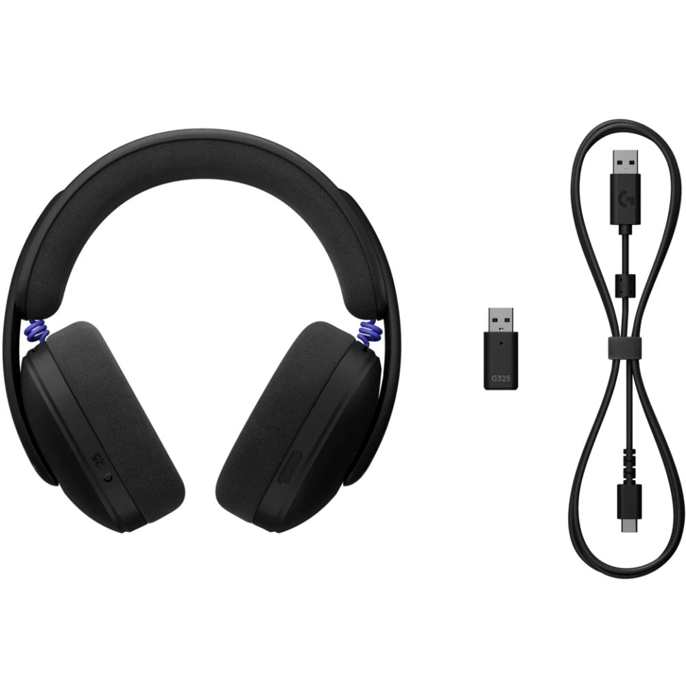 Гарнитура LOGITECH G325 LIGHTSPEED Wireless Gaming Headset Black (981-001524) Крепление дуга (над головой)