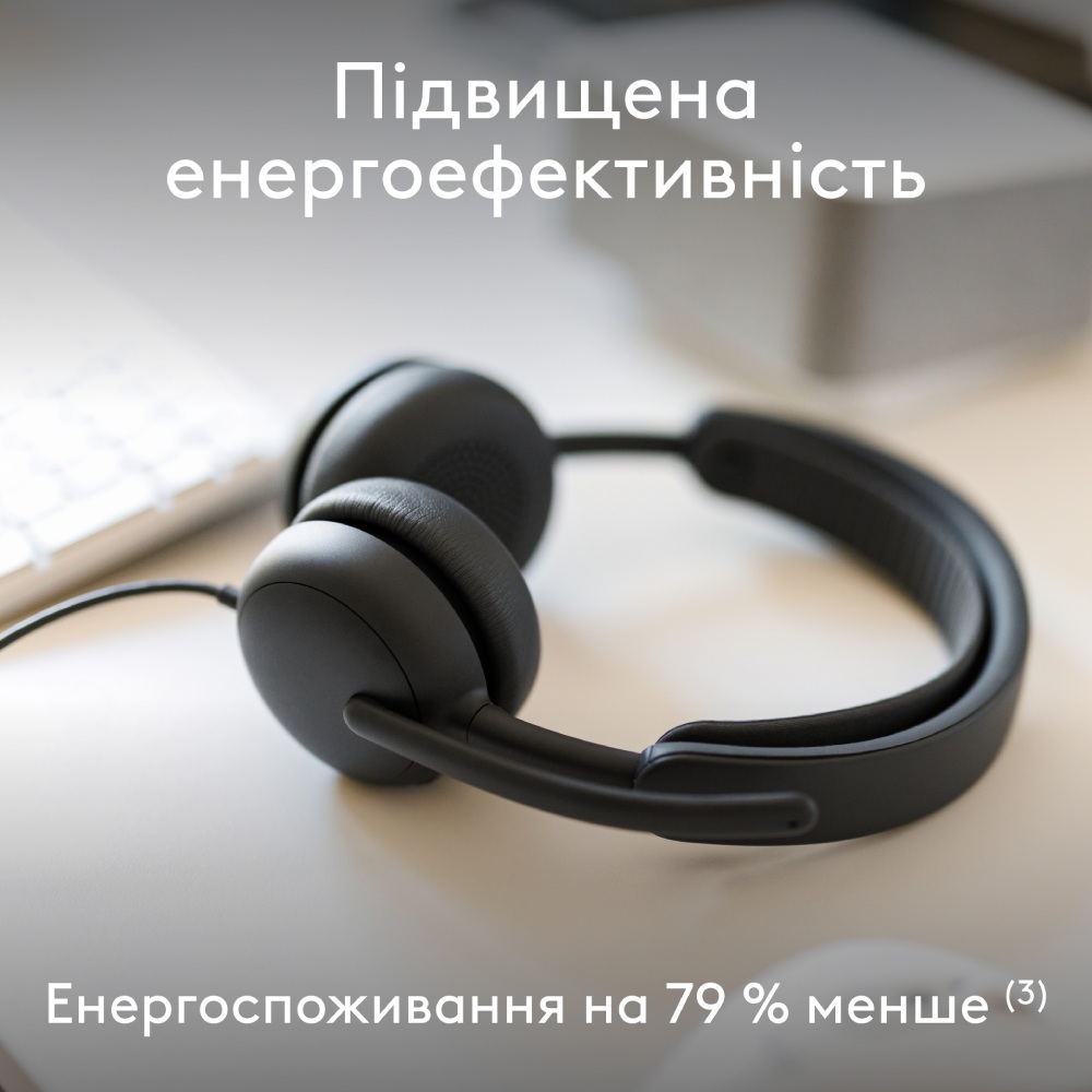 Гарнитура LOGITECH ZONE Wired 2 Graphite (981-001619) Конструкция полноразмерные (полный обхват уха)