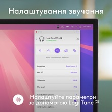 Гарнітура LOGITECH ZONE Wired 2 Rose (981-001620)