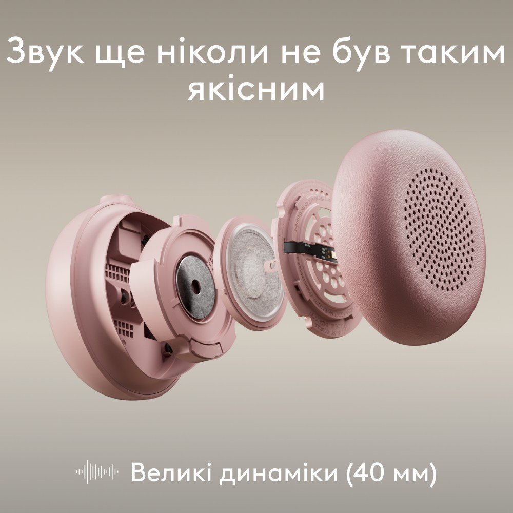 Гарнітура LOGITECH ZONE Wired 2 Rose (981-001620) Кріплення дуга (над головою)