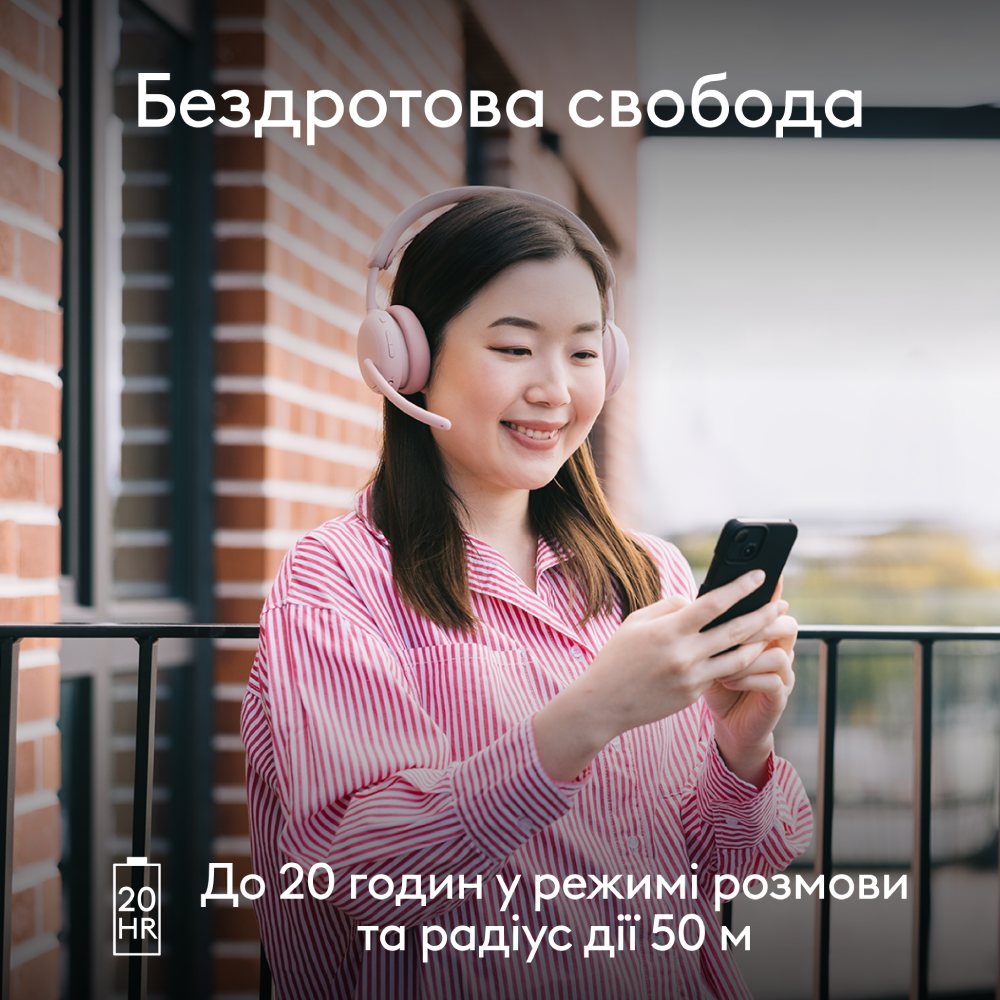 Заказать Гарнитура LOGITECH ZONE Wireless 2 ES Headset BT Rose (981-001510)