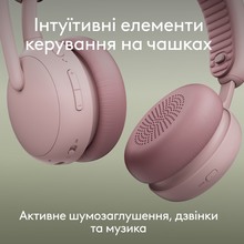 Гарнитура LOGITECH ZONE Wireless 2 ES Headset BT Rose (981-001510)