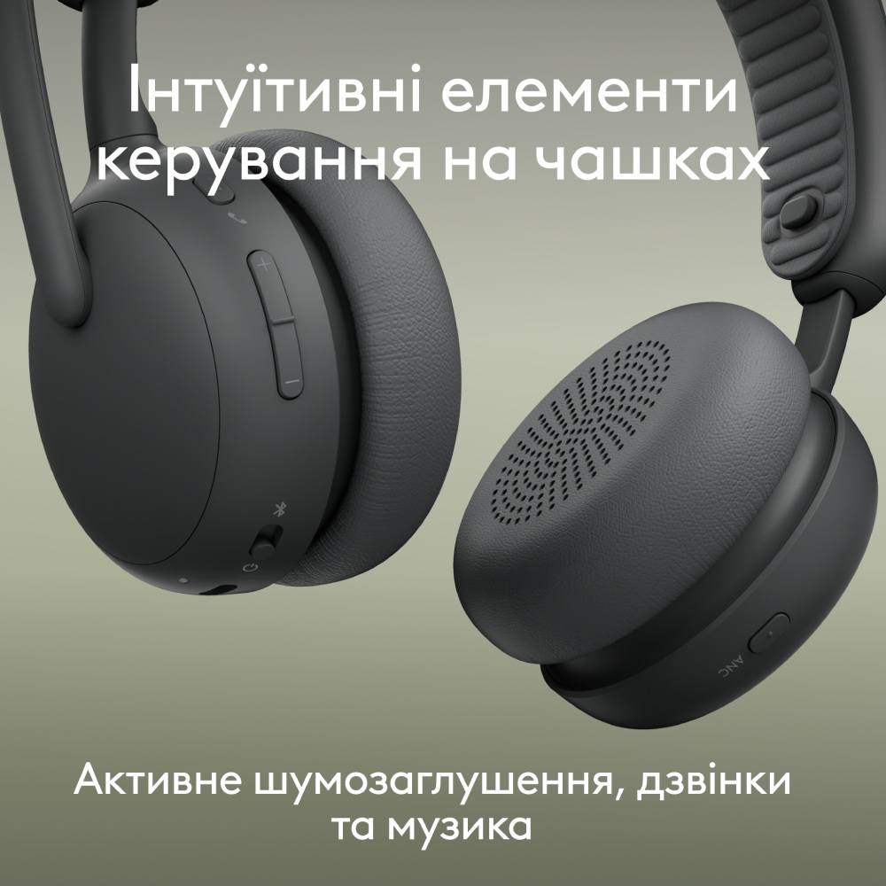 Фото Гарнітура LOGITECH ZONE Wireless 2 ES Headset BT Graphite (981-001503)