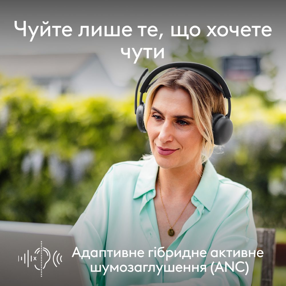 В Україні Гарнітура LOGITECH ZONE Wireless 2 ES Headset BT Graphite (981-001503)