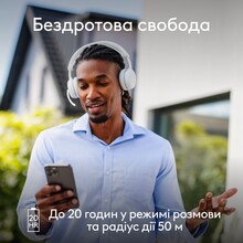 Гарнітура LOGITECH ZONE Wireless 2 ES Headset BT White (981-001508)