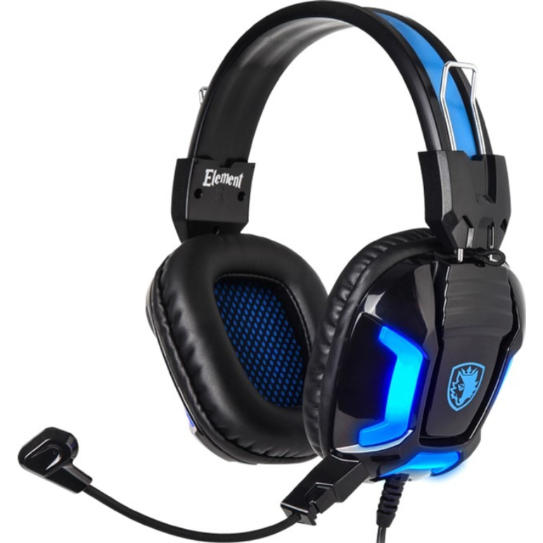 Гарнітура SADES SA-702 Element Black/Blue (sa702bl)