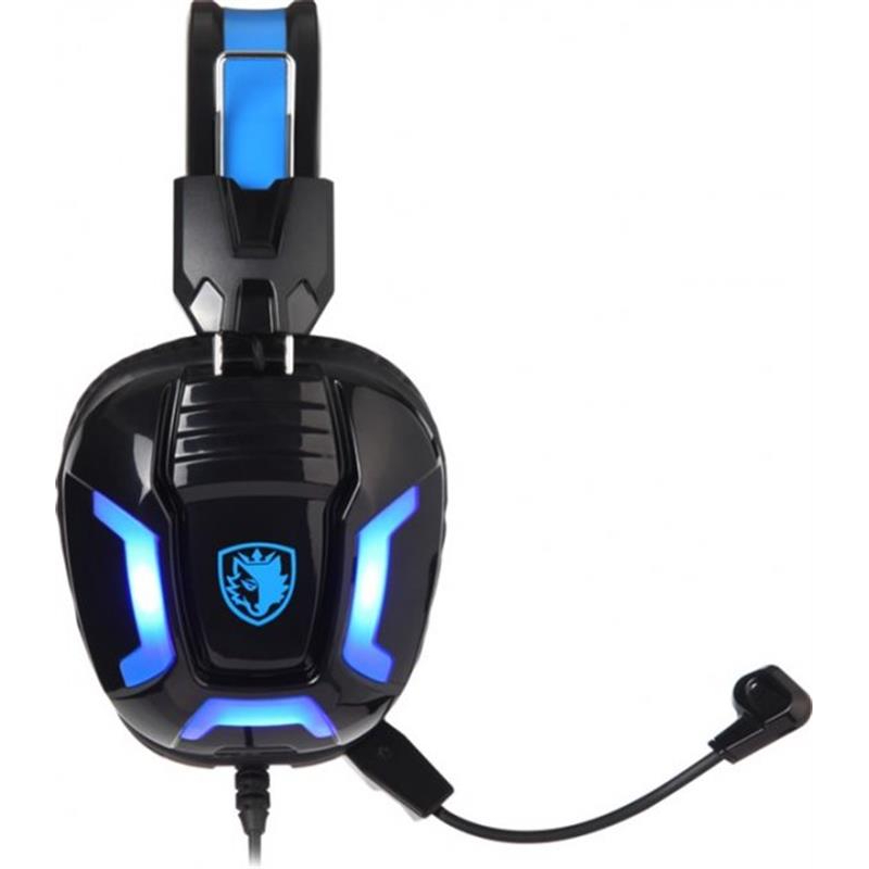 Гарнітура SADES SA-702 Element Black/Blue (sa702bl) Кріплення дуга (над головою)