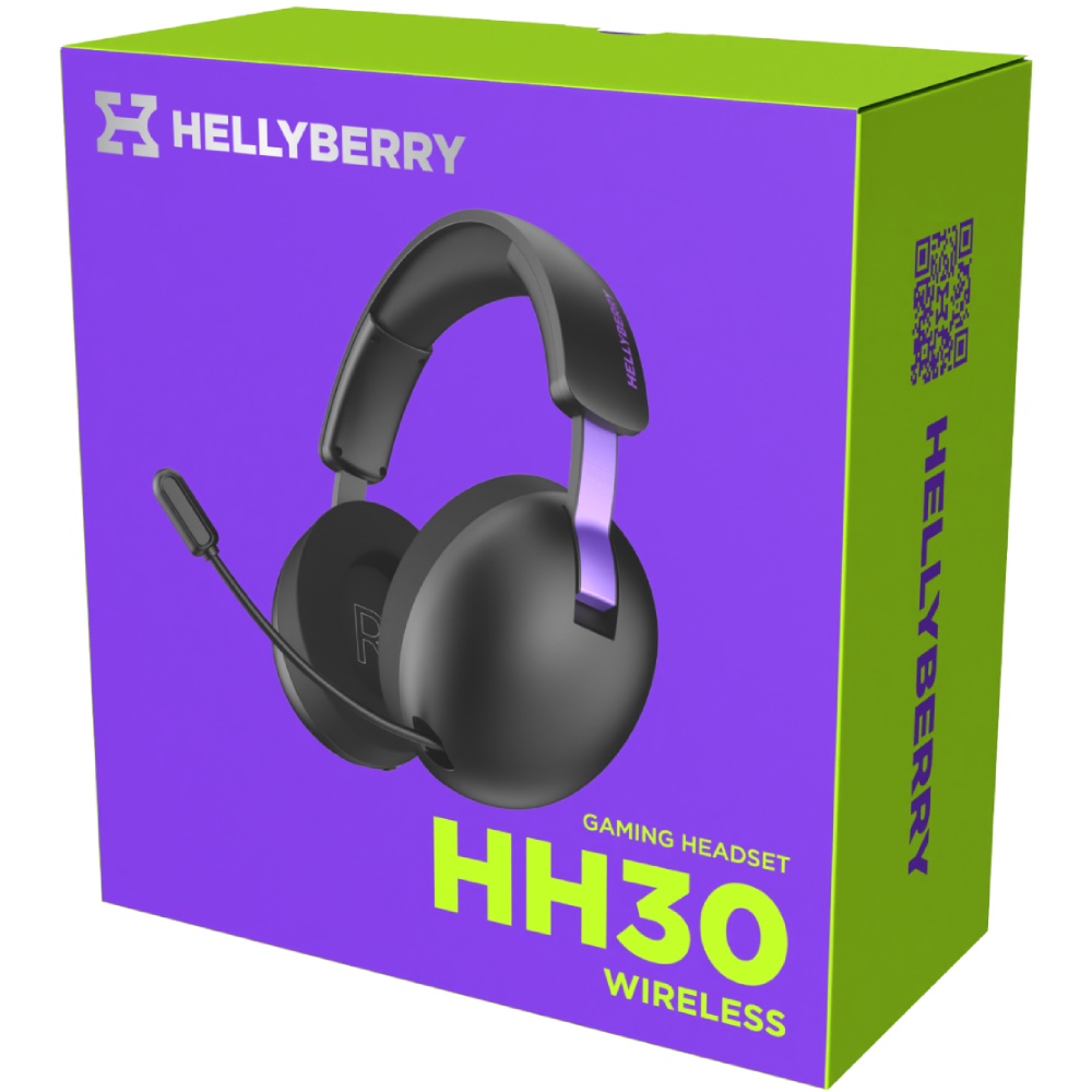 Фото 14 Гарнитура HATOR Hellyberry HH30 Black-Violet (HH30_wireless_BV)