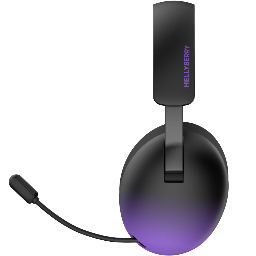 Зовнішній вигляд Гарнітура HATOR Hellyberry HH30 PRO Black-Violet gradient (HH30_PRO_wireless_BV)