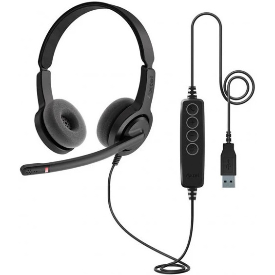 Гарнітура AXTEL Voice UC 28 NC duo (AXH-V28UCD) Особливості регулятор гучності