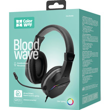 Гарнитура COLORWAY Bloodwave LED Black (CW-HPG01BK)