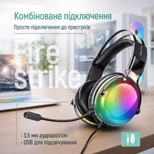 Гарнитура COLORWAY Firestrike RGB Black (CW-HPG04BK)