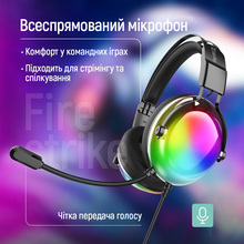 Гарнитура COLORWAY Firestrike RGB Black (CW-HPG04BK)