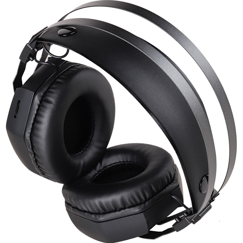 Гарнитура COLORWAY Hyperblast RGB Black (CW-HPG05BK) Дополнительно мягкие амбушюры из экокожи; саморегулируемое оголовье; всенаправленный микрофон; корпус из ABS-пластика с металлическими дугами