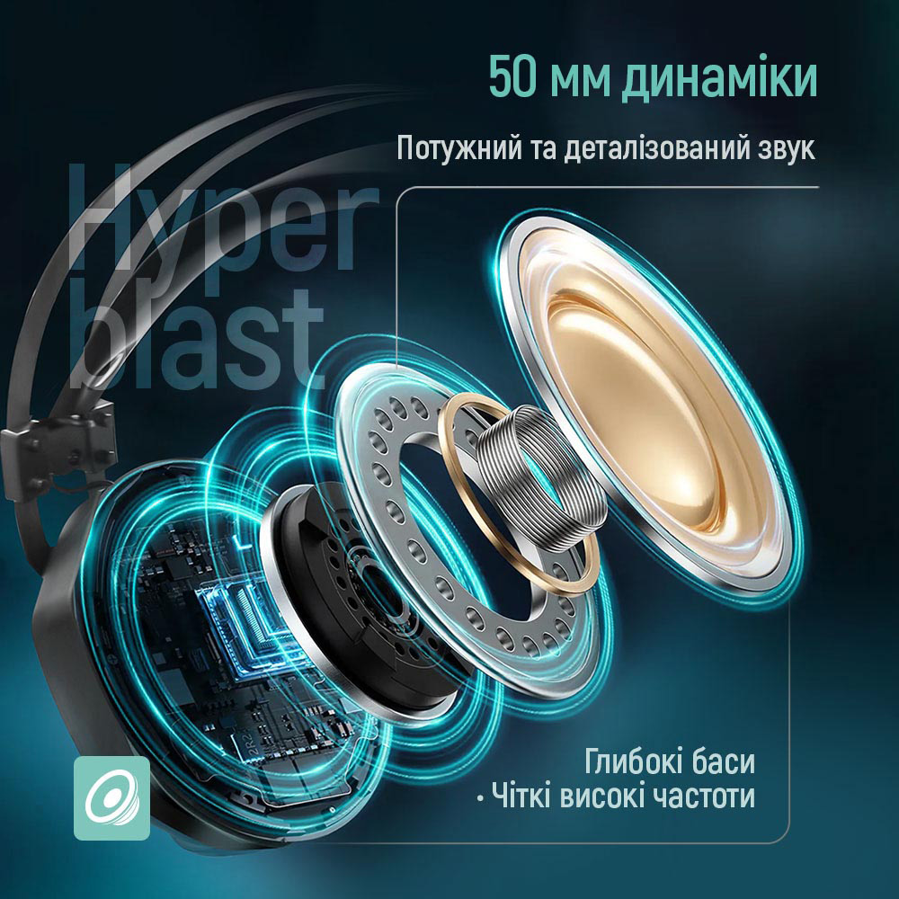 Изображение Гарнитура COLORWAY Hyperblast RGB Black (CW-HPG05BK)