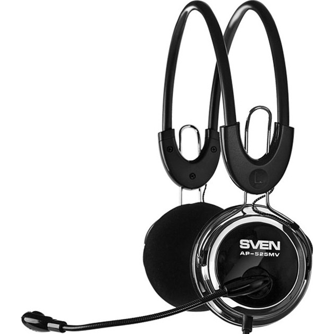 

Гарнитура SVEN AP-525MV black/silver, AP-525MV black/silver