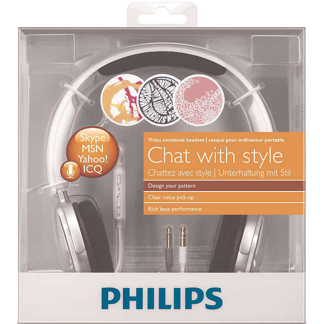 Гарнітура PHILIPS SHM7110U/10 Конструкція накладні (накладаються на вухо)