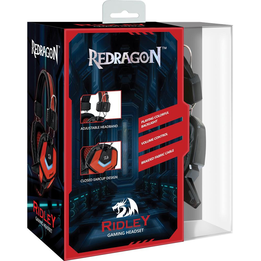 Зовнішній вигляд Ігрова гарнітура DEFENDER Redragon Ridley 2.2 m (64204)