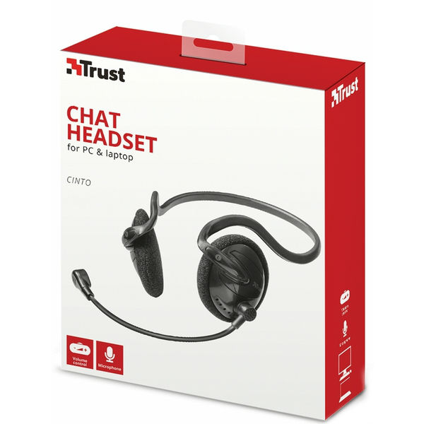 Гарнітура TRUST Cinto headset for PC and laptop (21666) Особливості регулятор гучності