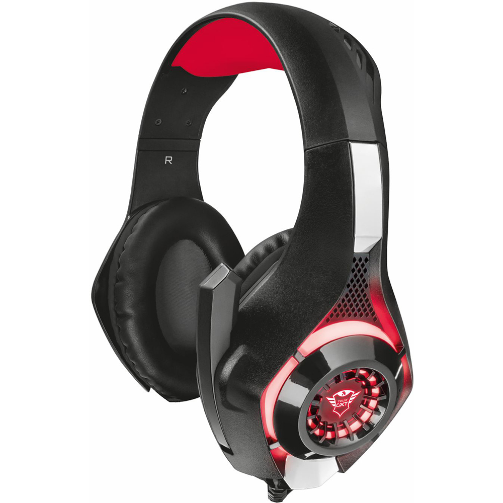 

Гарнитура TRUST GXT 313 Nero Illuminated Gaming Headset (21601), GXT 313 Nero Illuminated Gaming Headset