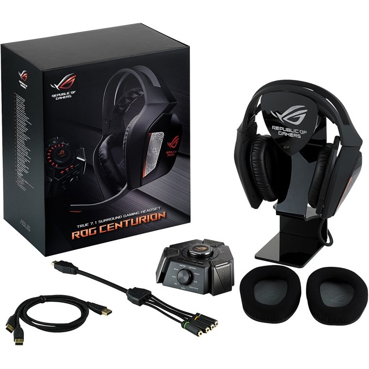 Навушники ASUS ROG Centurion True 7.1 Surround Gaming Headset (90YH00J1-M8UA00) Кріплення дуга (над головою)