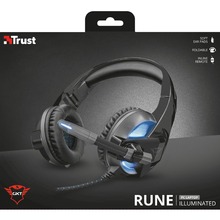 Гарнітура TRUST GXT 410 Rune Illuminated PC Headset (22896)