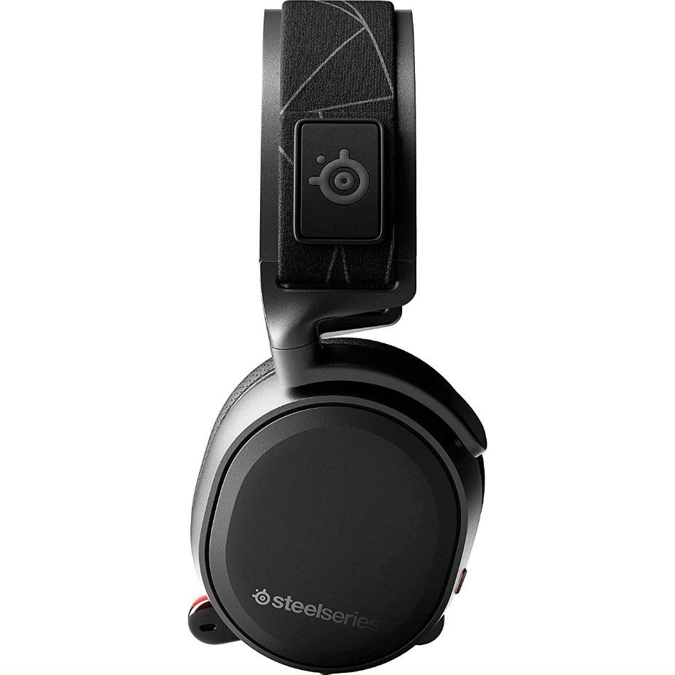 Гарнітура STEELSERIES Arctis 7 black 2019 Edition (61505) Кріплення дуга (над головою)