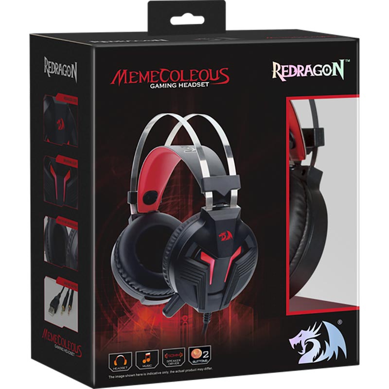Гарнитура Redragon Memecoleous Black-Red (75096) Класс геймерская