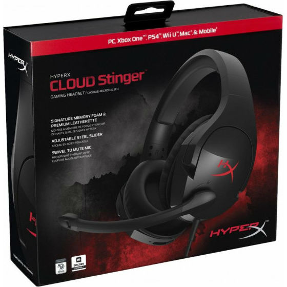 Фото Гарнітура HYPERX Cloud Stinger Black (HX-HSCS-BK/EM)