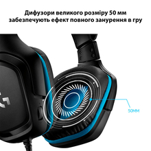 Гарнитура LOGITECH G432 7.1 Surround Sound Wired Gaming Headset (981-000770)