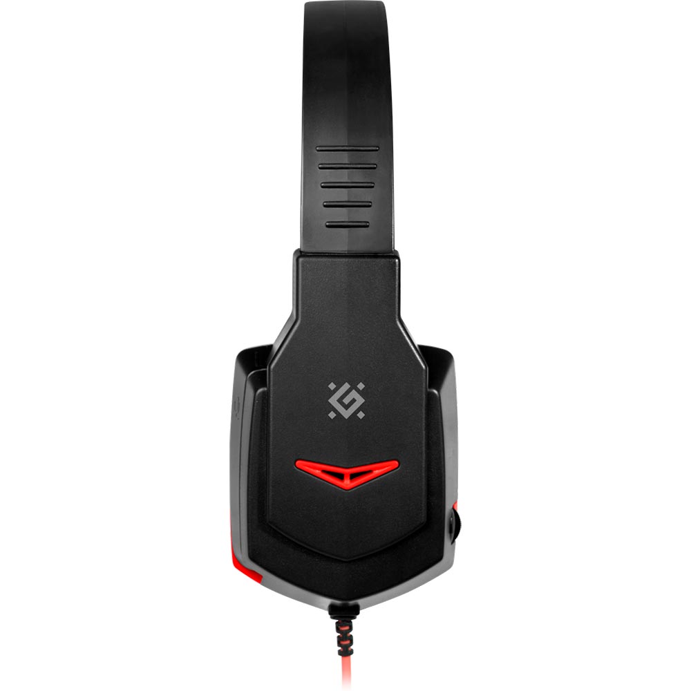 Гарнитура DEFENDER Warhead G-320 Black/Red (64033) Крепление дуга (над головой)