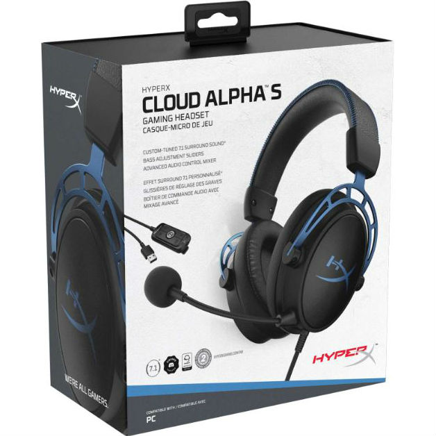 Покупка Гарнітура HYPERX Cloud Alpha S (HX-HSCAS-BL/WW)