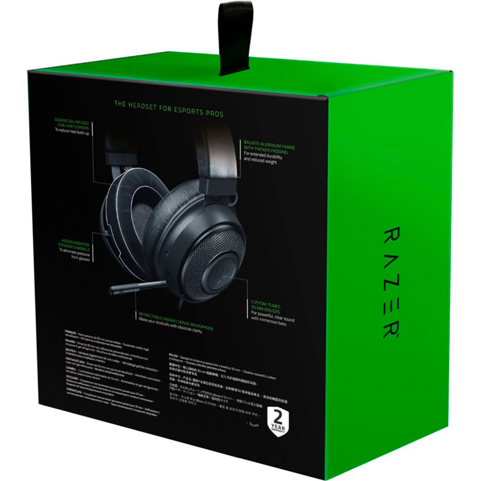 Зовнішній вигляд Гарнітура RAZER Kraken Multi Platform Black (RZ04-02830100-R3U1)