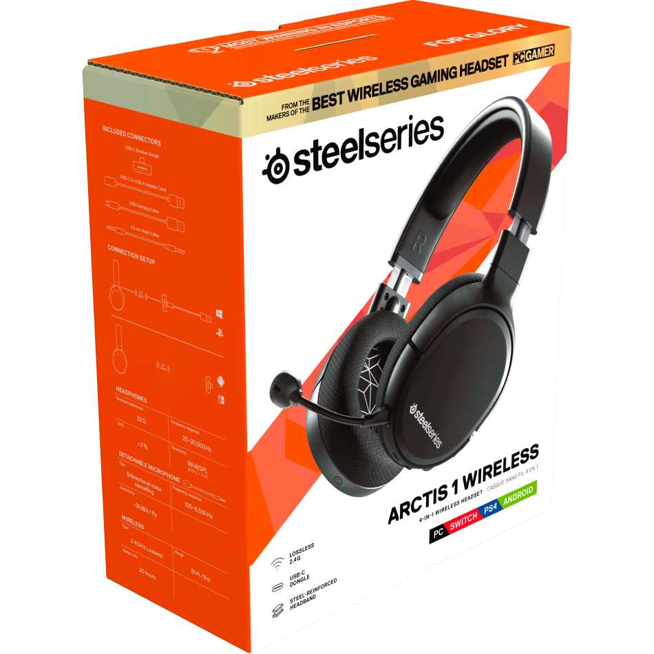 Гарнітура STEELSERIES Arctis 1 Wireless (SS61512) Особливості регулятор гучності