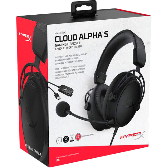 Заказать Гарнитура HyperX Cloud Alpha S Blackout (HX-HSCAS-BK/WW)