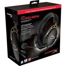 Гарнітура HYPERX Cloud Alpha GOLD (HX-HSCA-GD/NAP)