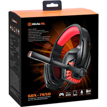 Гарнітура REAL EL GDX-7650 Black/Red (EL124100043)