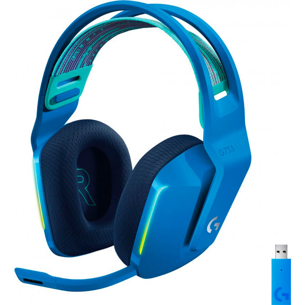 Гарнитура LOGITECH G733 LIGHTSPEED Wireless RGB BLUE (981-000943)